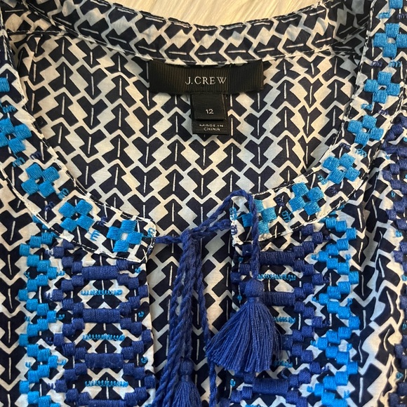 J Crew embroidered silk blend sleeveless top - Picture 6 of 13